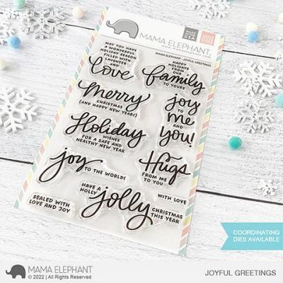 Mama Elephant Clear Stamps - Joyful Greetings